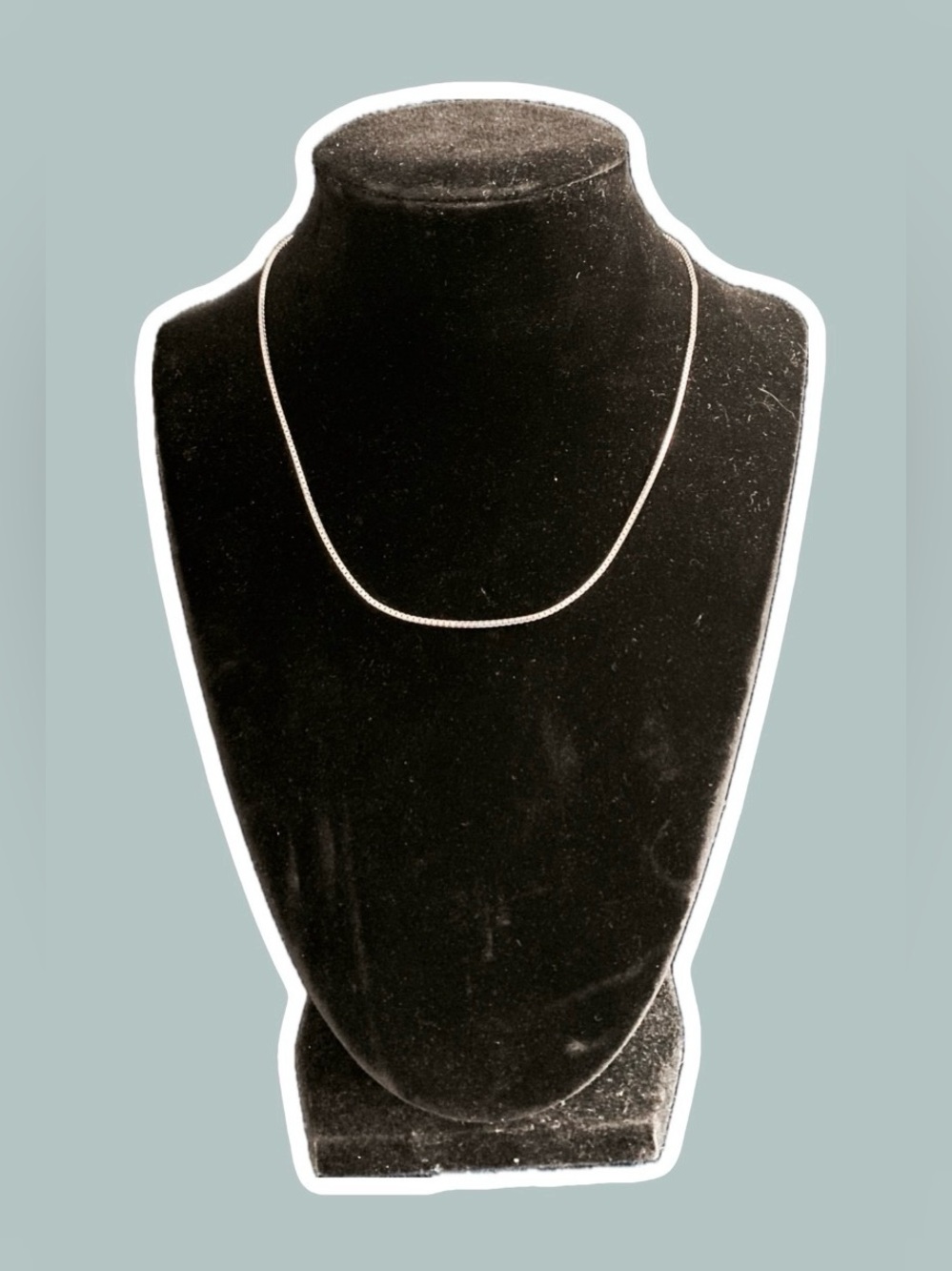 NWT Vintage Solid 925 Sterling Silver 16" Box Chain 1mm Fine Jewelry